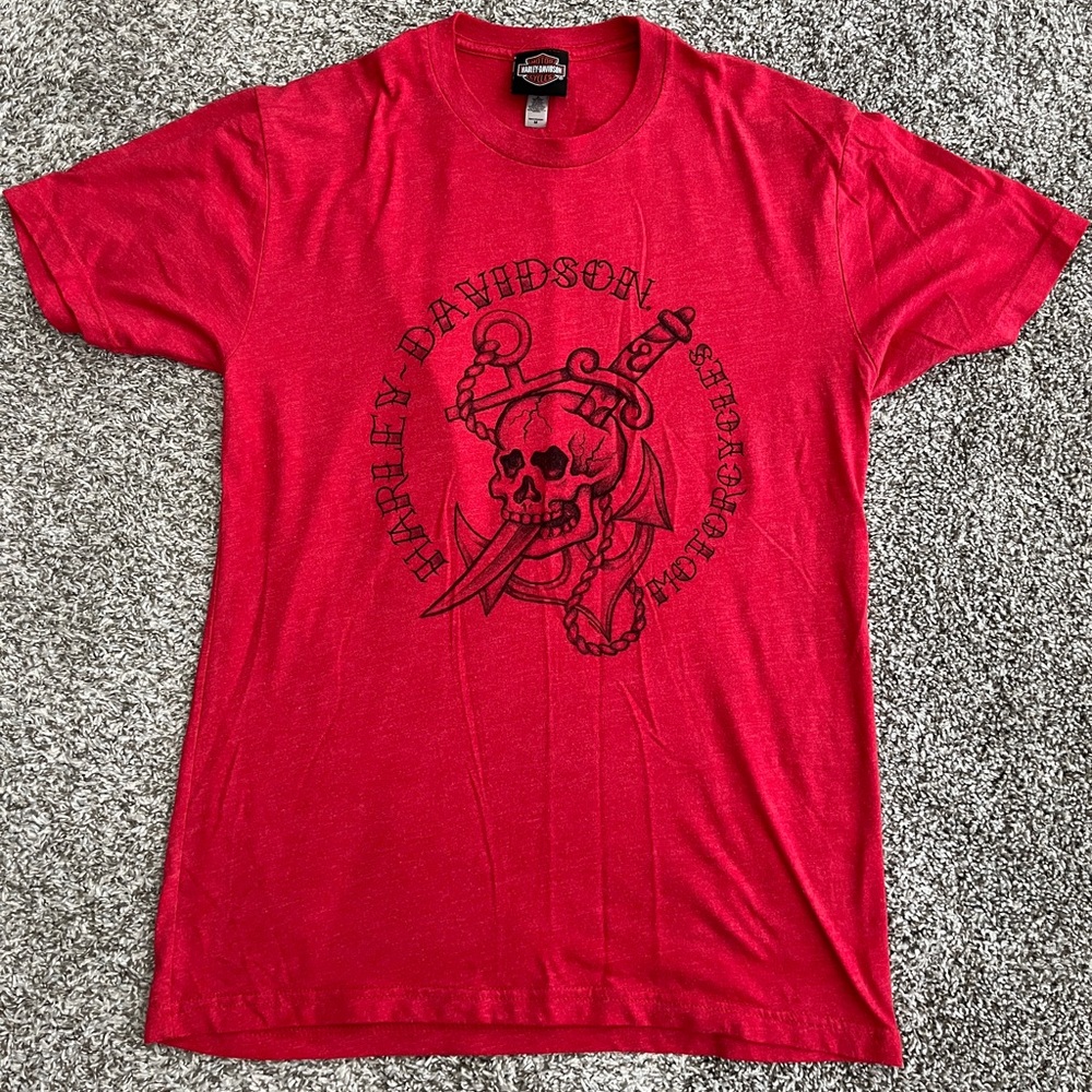 Men’s Harley-Davidson Red Skull Texas T-Shirt